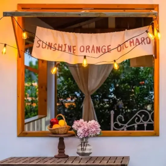 Ollny ST38 Warm White Outdoor Patio Lights (80 Bulbs, IP45 Waterproof, Connectable, 2200k) image {8}