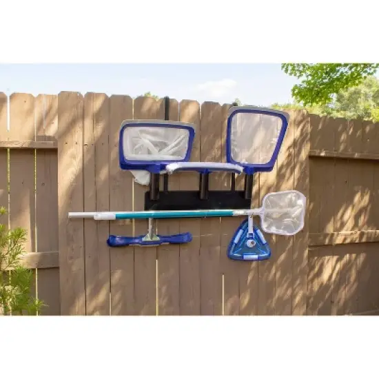Poolmaster Mounted/Hanging Storage Rack Outdoor Garden Tool Organizer image {11}