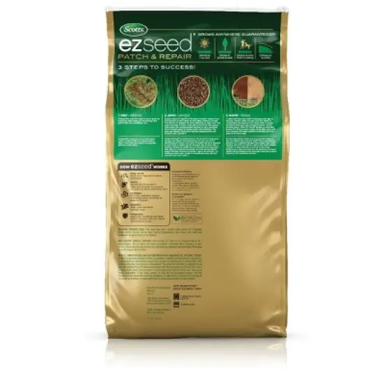 Scotts EZ Seed Sun & Shade 10lb: Patch & Repair, Tackifier, Quick Germination image {1}