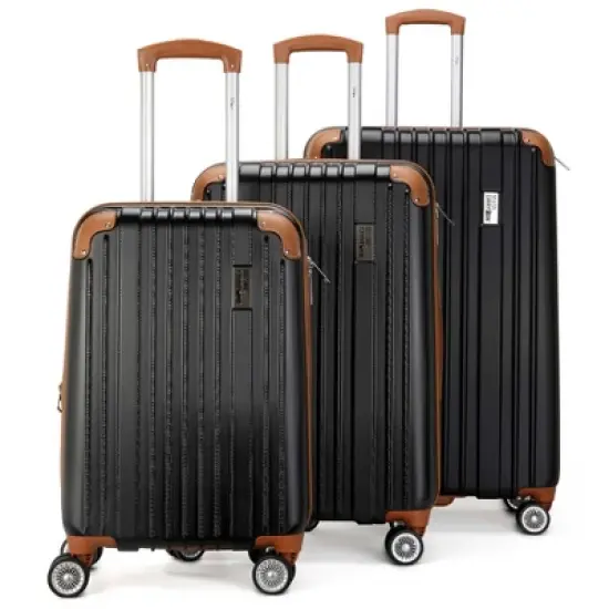 Miami CarryOn Collins Expandable Hardside Checked 3pc Luggage Set image {8}