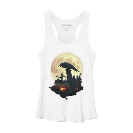 Women's Design By Humans Halloween Theme By chriskar Racerback Tank Top image {5}