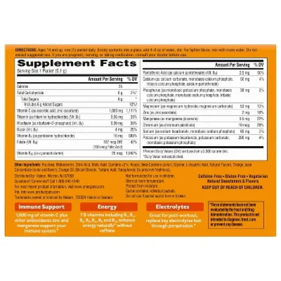 Emergen-C Winter Escapes Vitamin Powder - Super Orange - 30ct image {5}