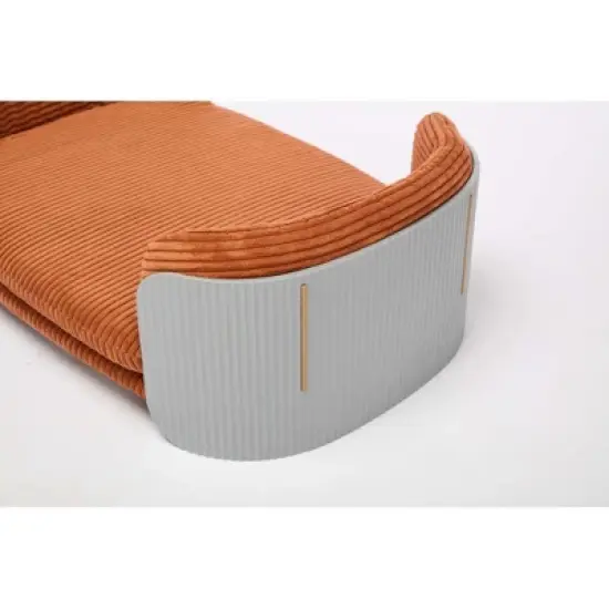 Bellura Pet - Elevated Grey+Brown Scandinavian Style Cat Couch Bed with Removable Mattress Cover for Indoor Cats image {5}