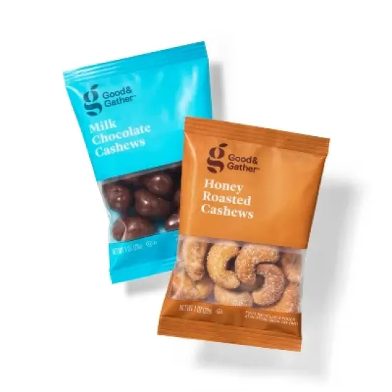 Honey Roasted Cashews & Milk Chocolate Cashews - 10oz/10ct - Good & Gather&trade; image {2}