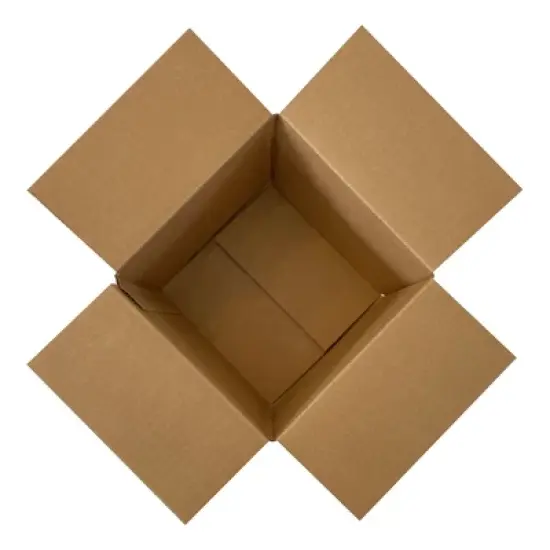 UOFFICE Pack of 25 Corrugated Boxes 8" x 8" x 8" Cube Shipping Box Cartons image {4}