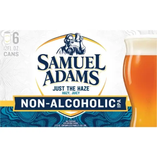 Sam Adams Just the Haze Non-Alcoholic IPA Beer - 6pk/12 fl oz Cans image {6}