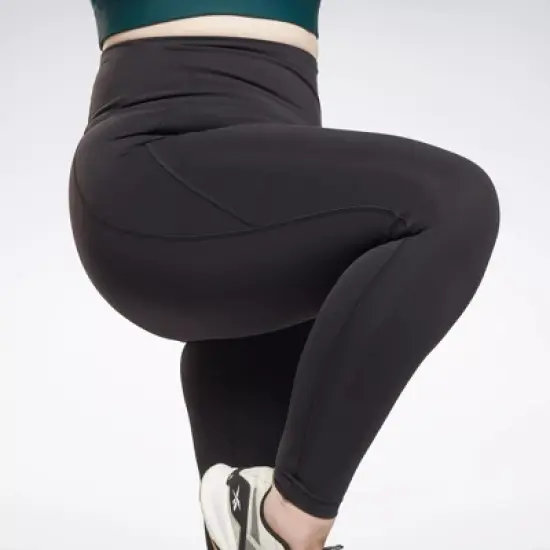 Reebok Lux High-Waisted Tights (Plus Size) Womens Athletic Leggings image {6}