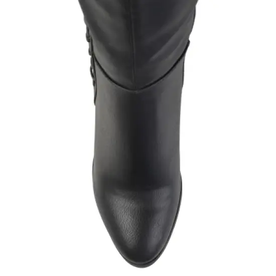 Journee Collection Womens Spritz-p Wide Calf Stacked Heel Over The Knee Boots image {3}
