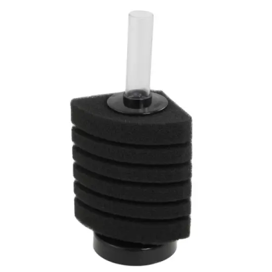 Unique Bargains Fish Tank 6-Layer Sponge Water Corner Filter Black image {3}