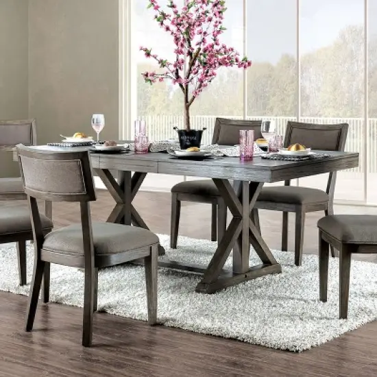 78" Rawlins Rectangular Extendable Dining Table Gray - HOMES: Inside + Out image {1}