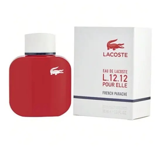 Lacoste Eau De Lacoste L.12.12 Pour Elle French Panache By Lacoste Women Patchouli, Champagne, Rose, White Wood, Bergamot  Edt Spray 3 Oz image {1}