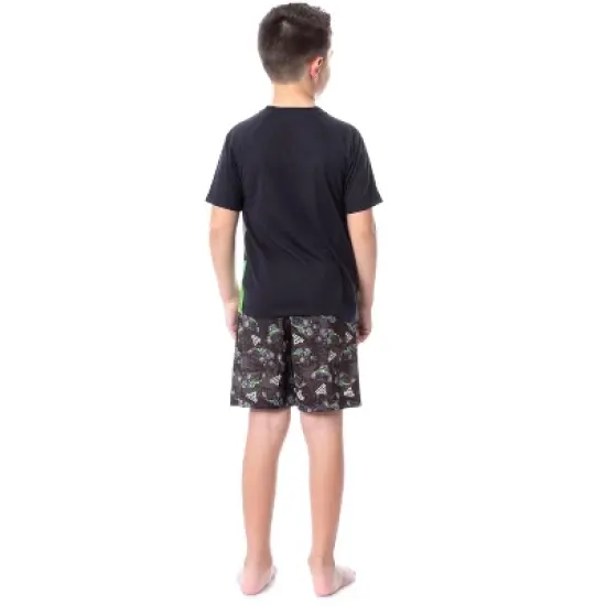 Monster Jam Boys' Grave Digger Truck Sleep Pajama Set Shorts Crewneck Multicolored image {1}