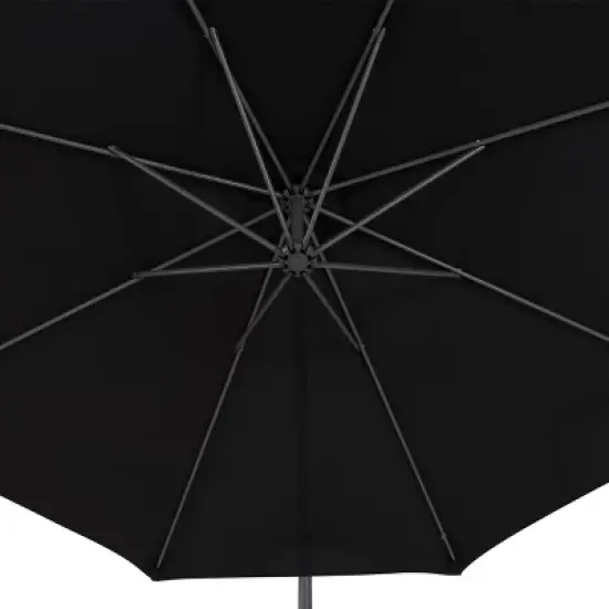 9.5' UV Resistant Offset Tilting Cantilever Patio Umbrella - CorLiving image {8}
