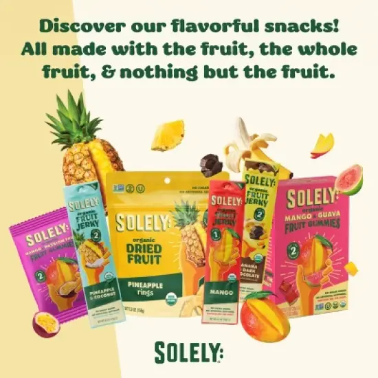 Solely Organic Mango & Orange Whole Fruit Gummies - 3.5oz/5ct image {3}