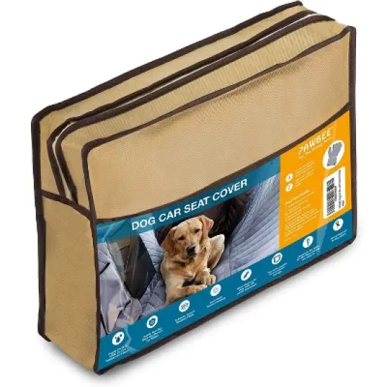 PAWBEE Dog Car Seat Covers - Nonslip Scratchproof Dog Car Seat Cover for Pets - Waterproof Pet Hammock with Front Mesh Window for car, SUV, Truck image {4}