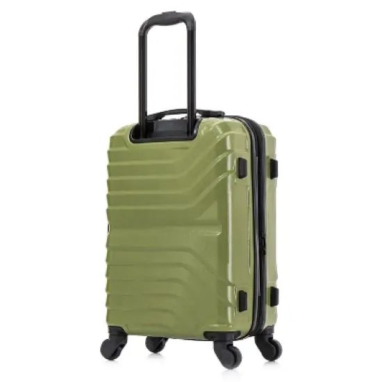 InUSA Aurum Lightweight Hardside Carry On Spinner Suitcase - Green image {4}