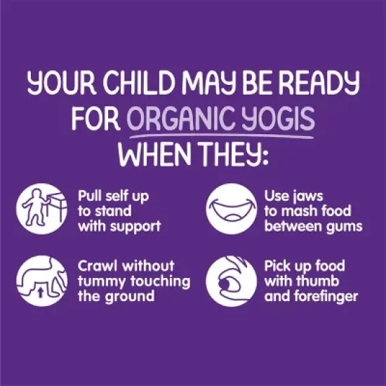 HappyBaby Organic Yogis Mixed Berry Yogurt & Fruit Baby Snacks - 1oz image {3}