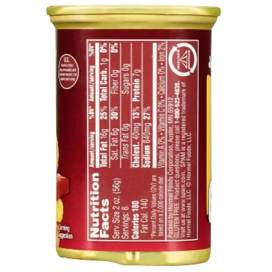 SPAM Hickory Smoke Lunch Meat - 12oz image {2}