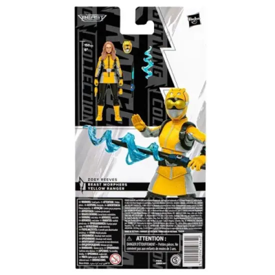 Hasbro Power Rangers Lightning Collection Beast Morphers Yellow Ranger Action Figure image {9}