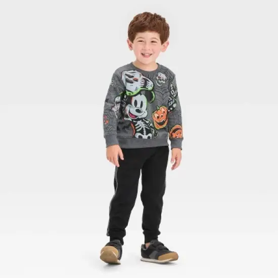 Toddler Boys' Mickey Mouse & Friends Halloween Top and Bottom Set - Gray image {2}