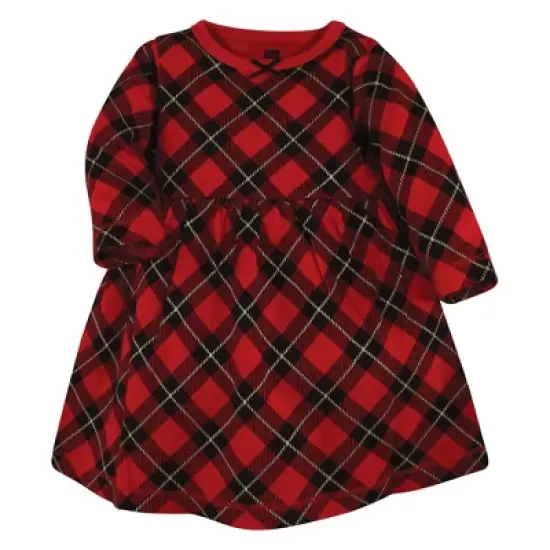 Hudson Baby Infant and Toddler Girl Cotton Dresses, Fancy Rudolph image {3}