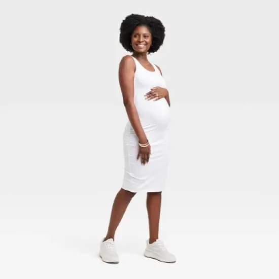 Essential Sleeveless Bodycon Midi Maternity Dress - Isabel Maternity by Ingrid & Isabel&trade; image {5}