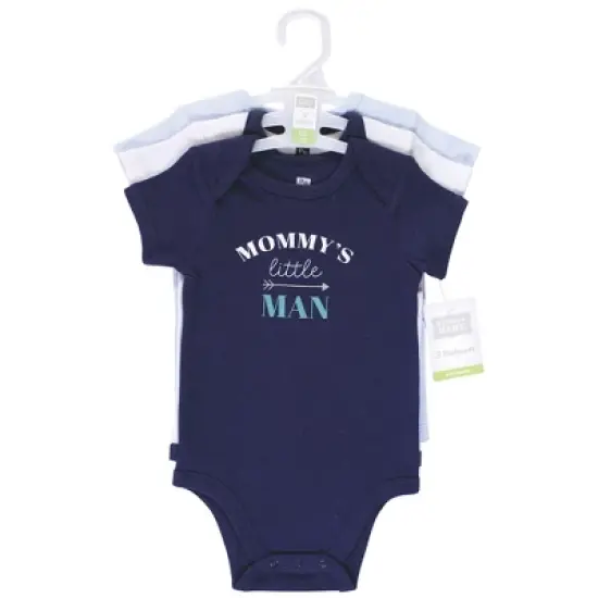 Hudson Baby Infant Boy Cotton Bodysuits, Mommys Man image {1}