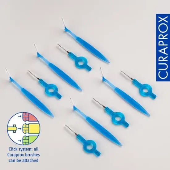 Curaprox CPS 505 Implant Refill, 4-Pack Interdental Brushes for Gentle Cleaning Around Implants and Prosthetics image {5}