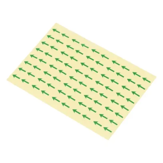 Unique Bargains Industrial Work Inspection Indicator Long Arrow Self-Adhesive Labels 0.5" x 0.4" Green image {6}