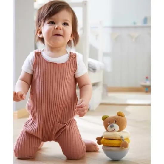 HABA Roly Poly Bear Soft Wobbling & Chiming Baby Toy image {5}