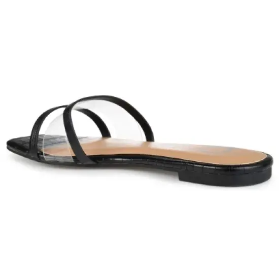 Journee Collection Womens Ramira Slide Flat Sandals image {6}