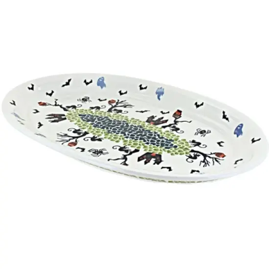 Blue Rose Polish Pottery 1265 Zaklady Large Oval Platter image {2}