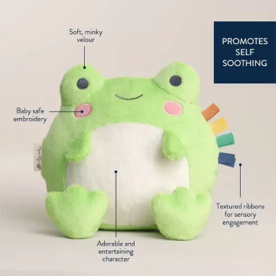 Itzy Ritzy Sweetie Snuggles Plush Stuffed Animal - Frog image {3}