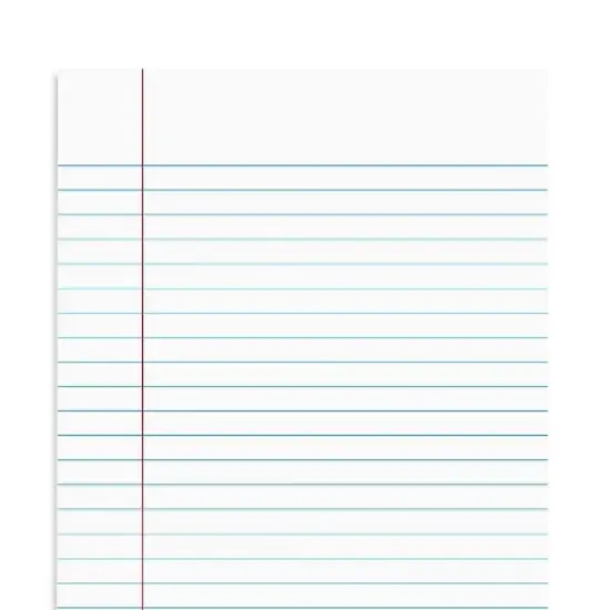 Staples Notepads 5" x 8" Narrow White 50 Sh./Pad 12 Pads/PK TR57330/18600 image {5}