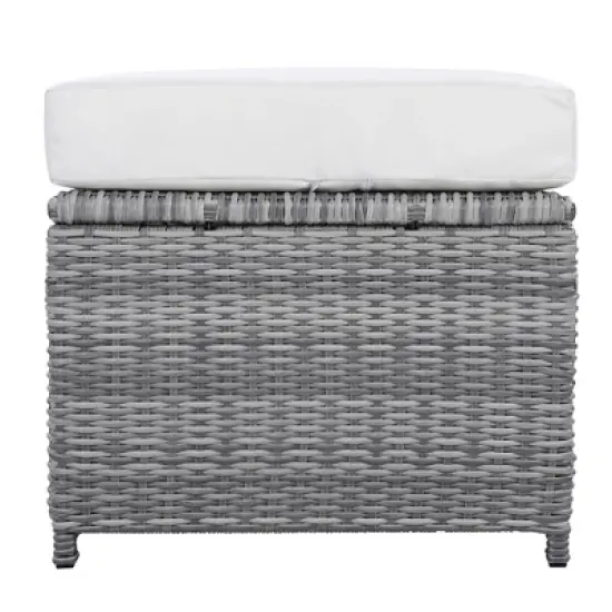 5-Piece Outdoor Rattan Furniture Set Patio Conversation Set with Recliners, Adjustable Table & Ottomans-- Frevyn image {10}