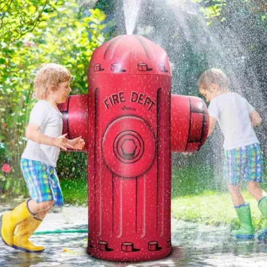 GoSports Giant Inflatable Fire Hydrant Party Sprinkler image {1}
