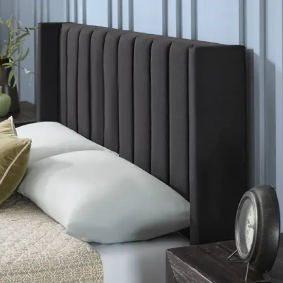 Adele Vertical Upholstered Wingback Bed &ndash; Brookside Home image {8}