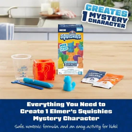 Elmer's Squishies DIY Toy Activity Kit with Mystery Character: Creativity Kit for Kids, Includes Molds & Instructions image {2}