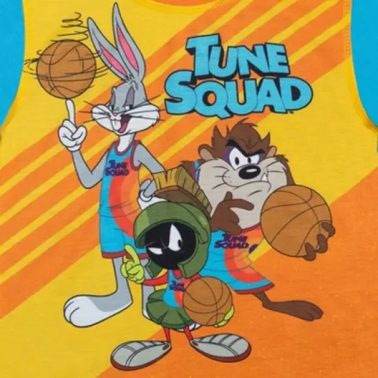 SPACE JAM Looney Tunes Tasmanian Devil Buggs Bunny Pajama Shirt and Pants Sleep Set Toddler image {6}