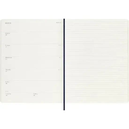 Moleskine 2023 Notebook Planner Weekly 18 Month XL Soft Cover Sapphire Blue image {3}
