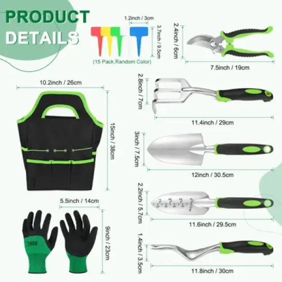 Unique Bargains Durable Ergonomic Lightweight Rust Resistant Garden Tool Set image {2}