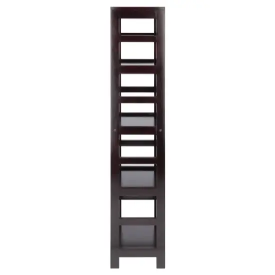 55" 4 Section Narrow Bookshelf Espresso - Winsome image {2}