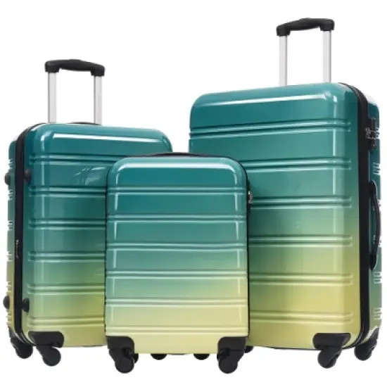Ridstar Set of 3 Hardshell Luggage with Spinner Wheels and TSA Lock-Gradient Color image {4}