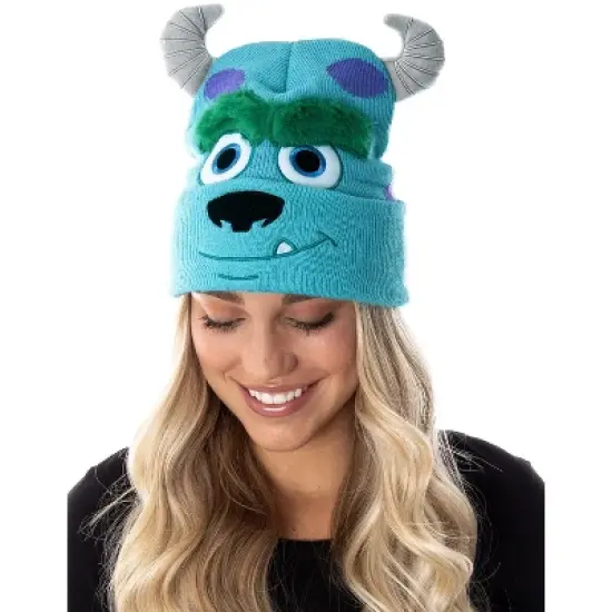 Disney Monsters Inc. Sulley Beanie Embroidered 3D Character Design Costume Hat image {3}