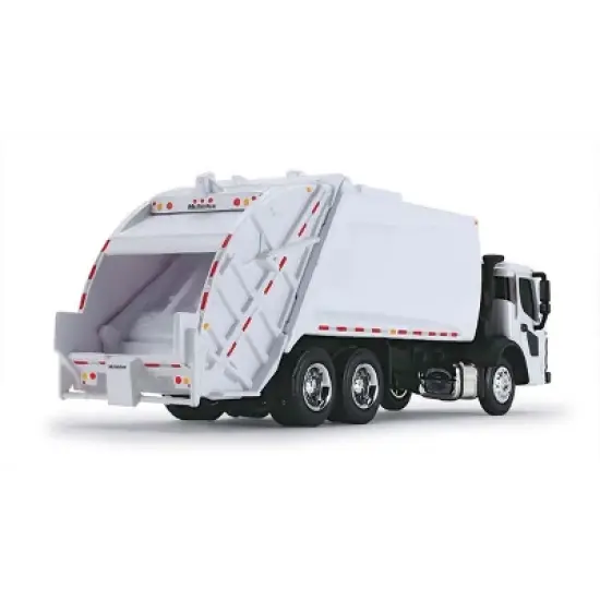 First Gear 1/87 White Mack LR with White McNeilus Meridian Rear Loader Garbage Truck 80-0351 image {1}