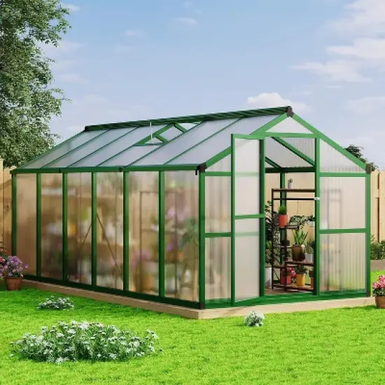 GustoWave  Large Walk-In Outdoor Greenhouse Ideal For Winter Gardening In Backyard, Patio, And Lawn image {7}