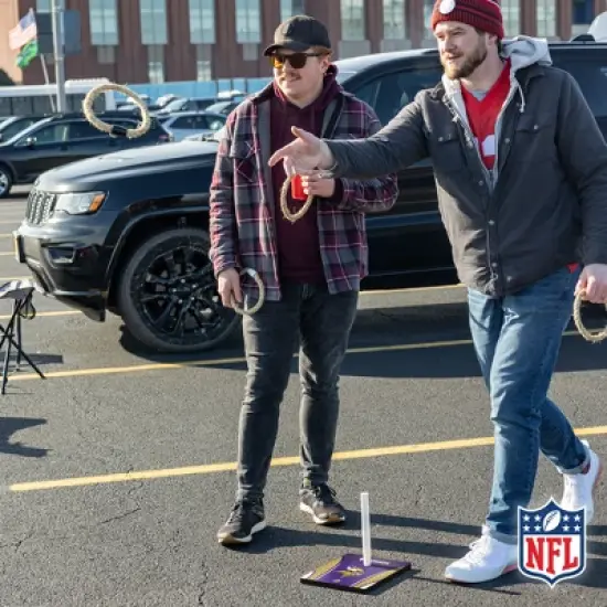 NFL Minnesota Vikings Solid Wood Quoits Toss Game image {8}