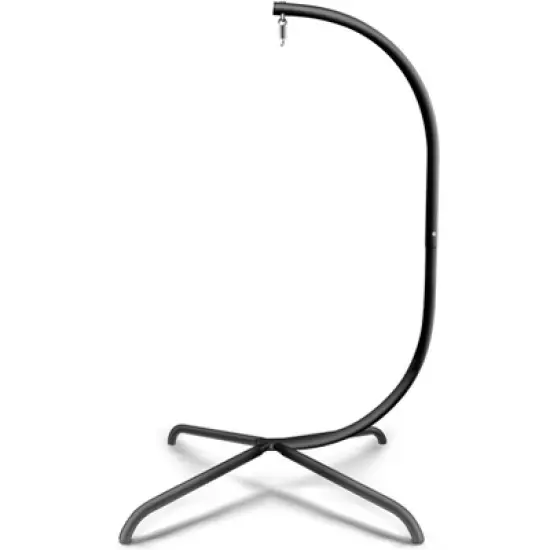 FIONECA Heavy-Duty Steel Hammock Swing Chair C-Stand &uml;C Indoor/Outdoor Hanging Chair Stand, Black image {9}