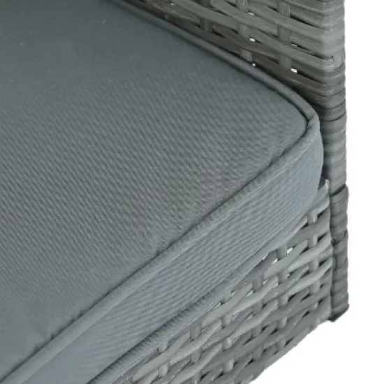 Dog Bed, Pet Bed, Pet Enclosures, Pet Outdoor Furniture, Pet Patio Furniture, Seasonal PE Wicker Pet Furniture, Dog Bed With Canopy image {8}