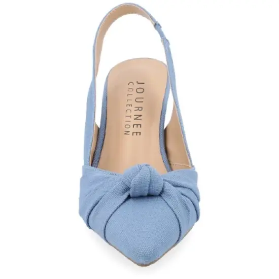 Journee Collection Womens Bahar Sling Back Pointed Toe Pumps image {5}